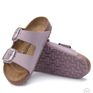 NWT/NIB BIRKENSTOCK ARIZONA BIG BUCKLE YOMO LILAC 7-7.5 (38) NARROW FIT